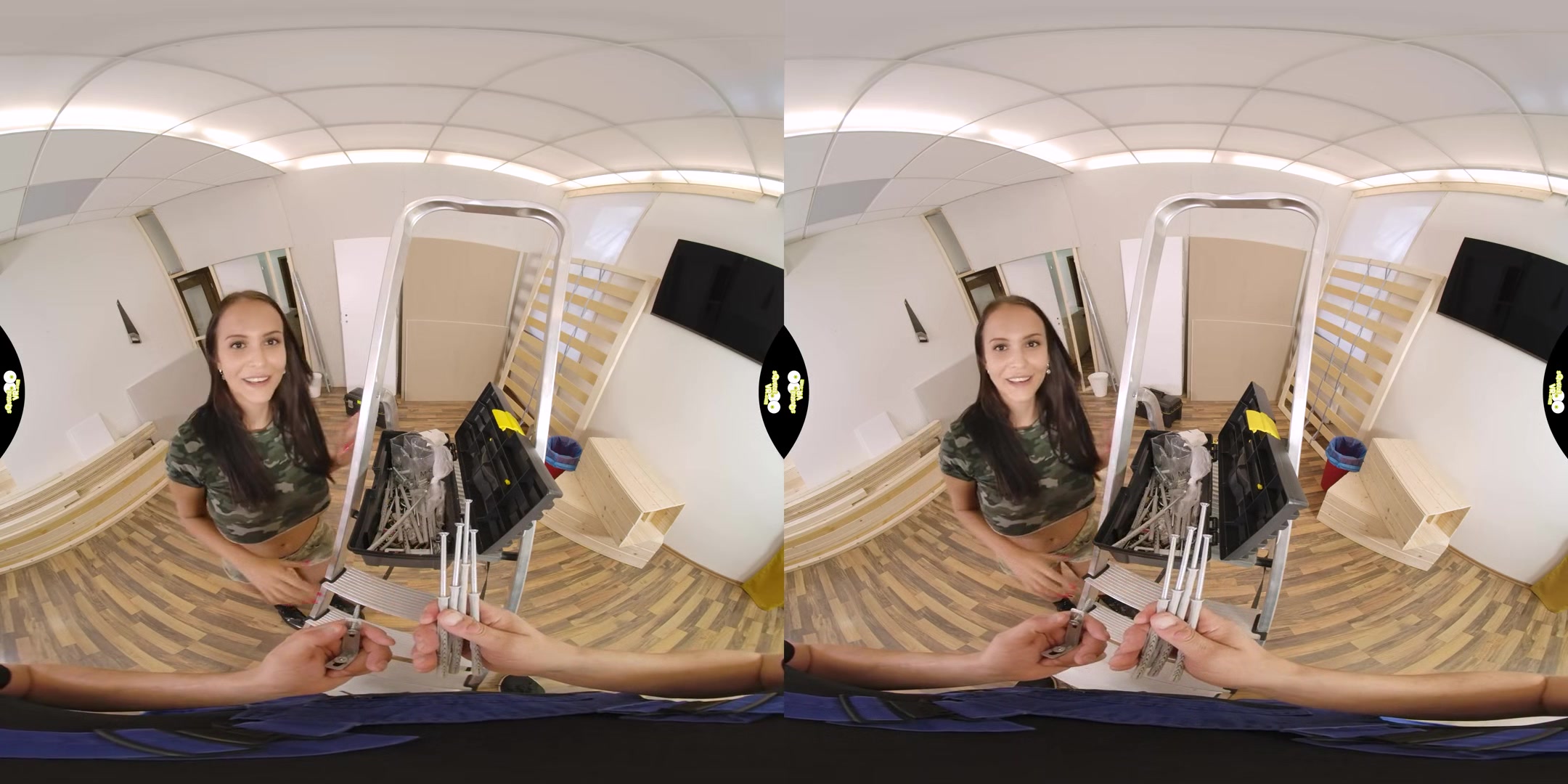 Building and Fucking - Huge Tits VR One on One - SexLikeReal