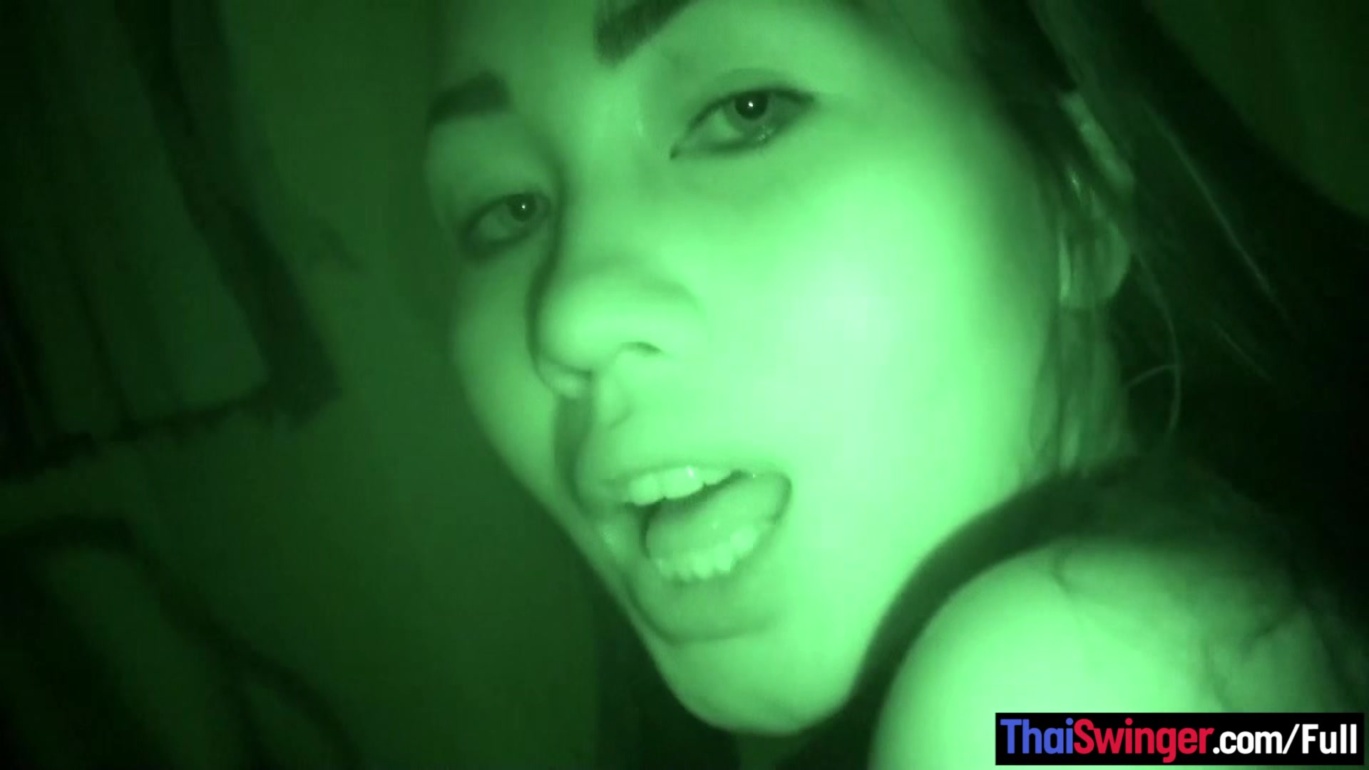 Nightvision recorded this homemade porno video of Asian girlfriend fucking