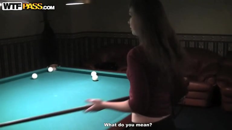 Steamy pick up fuck instead of playing billiards