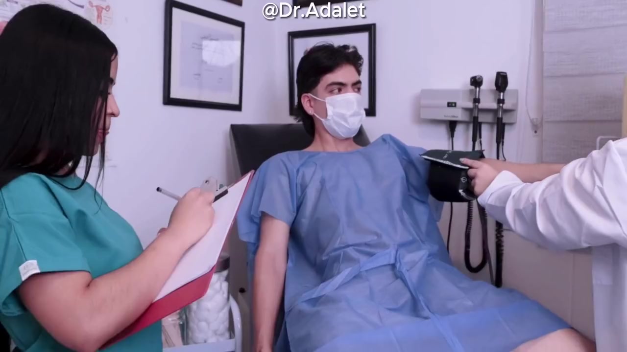 Arab Female Doctor Cfnm Examination Of The Penis Of A Young Patient