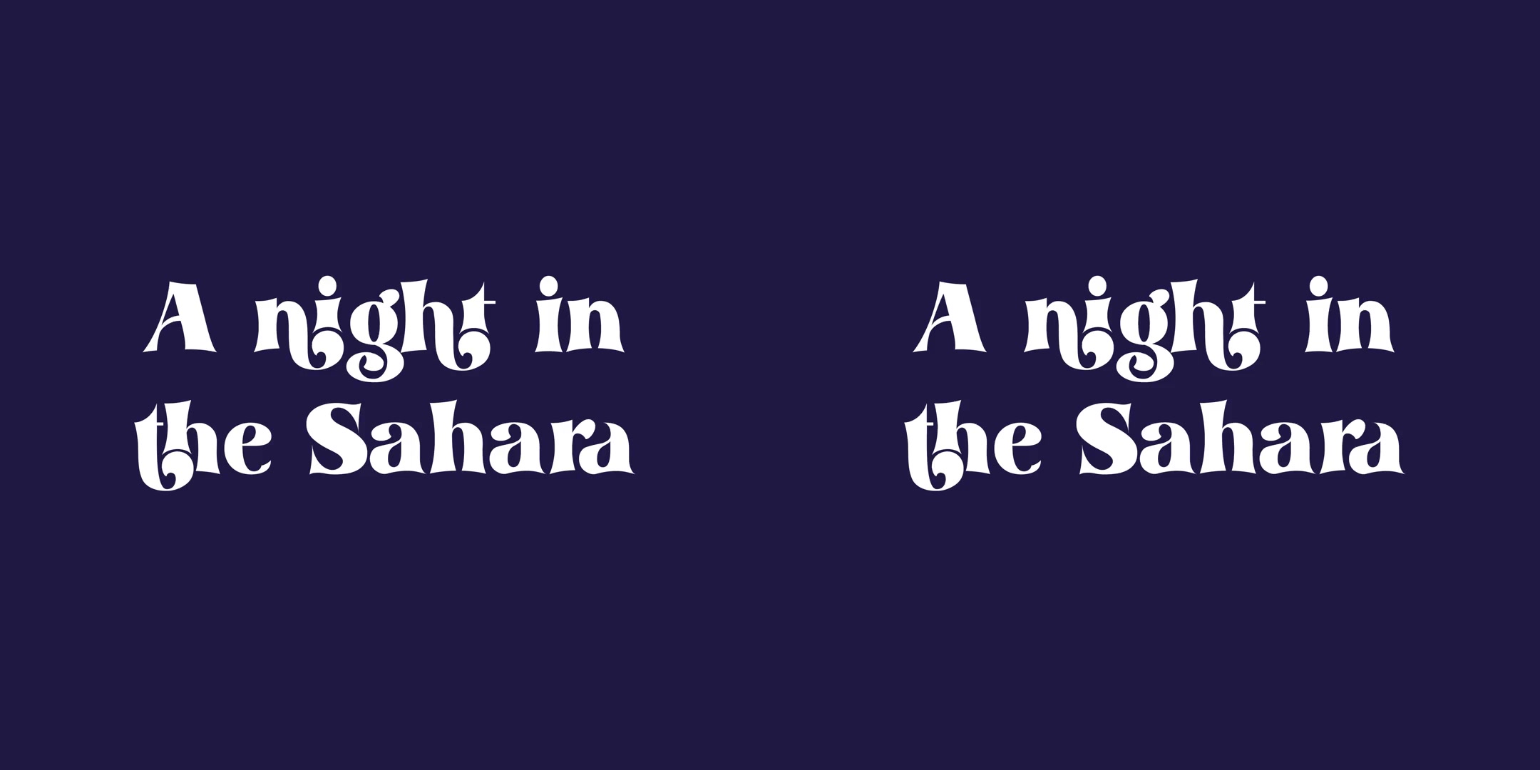 A Night In The Sahara
