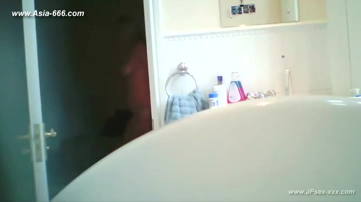 peeping blonde amateur change undies in bathroom.***