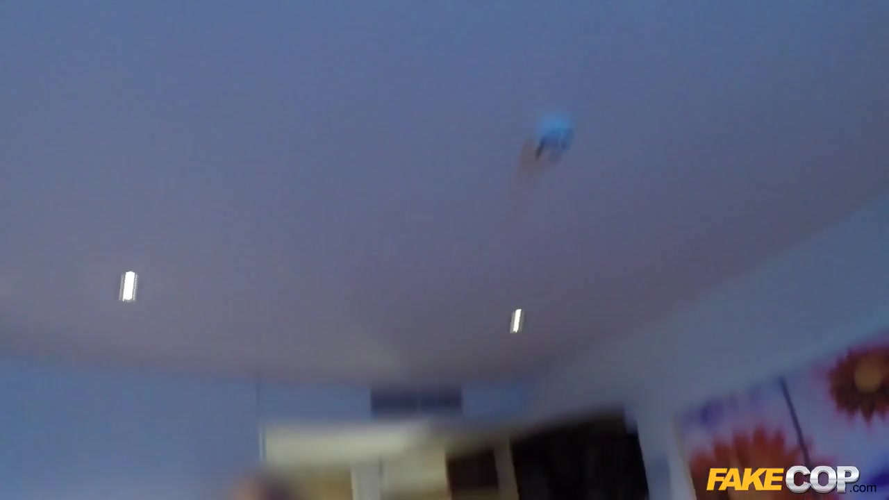 Lili in Slut so tight for policemans helmet - FakeCop