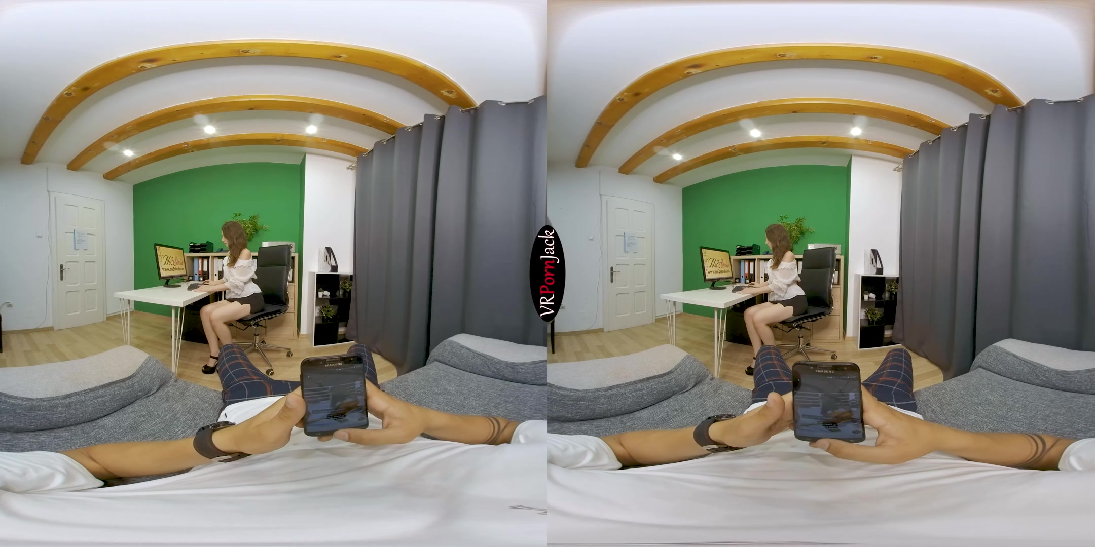 At the Office - Visit from my BF - VRpornjack