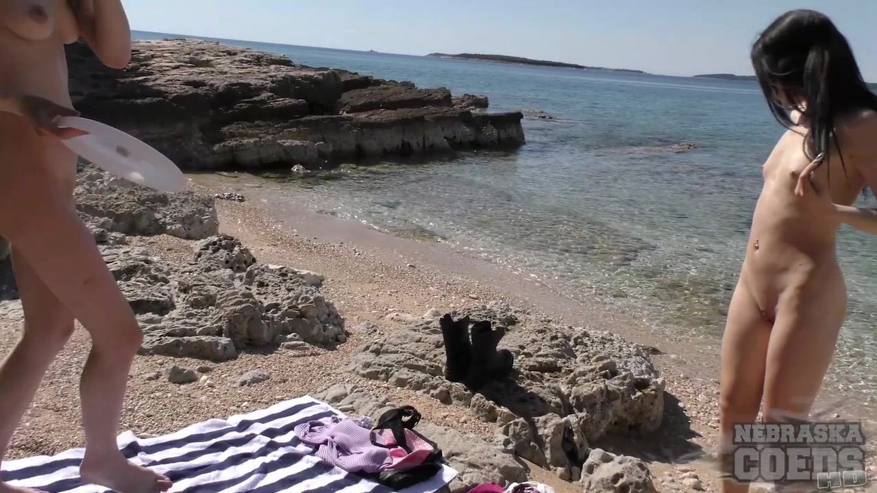 Matty And Josie Sunbathing On Private Tropical Beach Searching For Shells