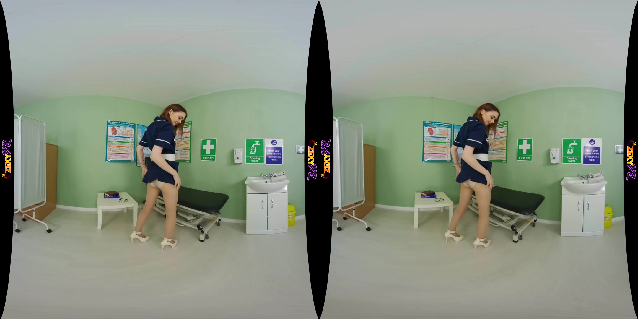 Back To Health - Hot Redhead Solo Vr Striptease