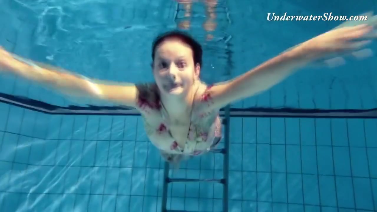 Russian Girl Edwiga Swims Nude In The Pool In Russia