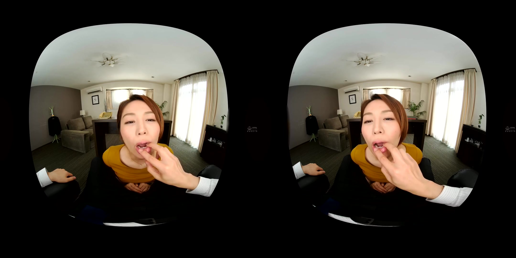 Secret Irrumatio (VR Version) 1 - Asian MILF Office Sex