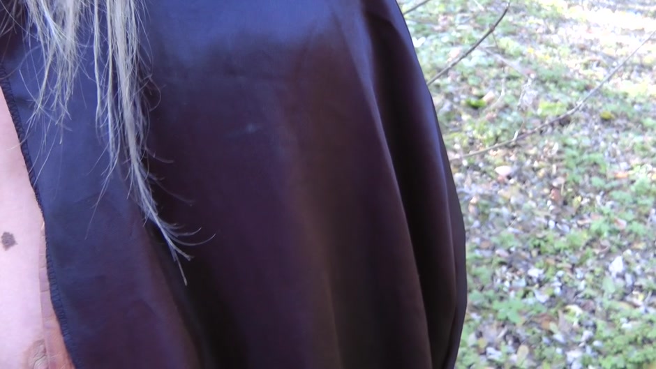 Hot blonde sucks and rides cock in the outdoors