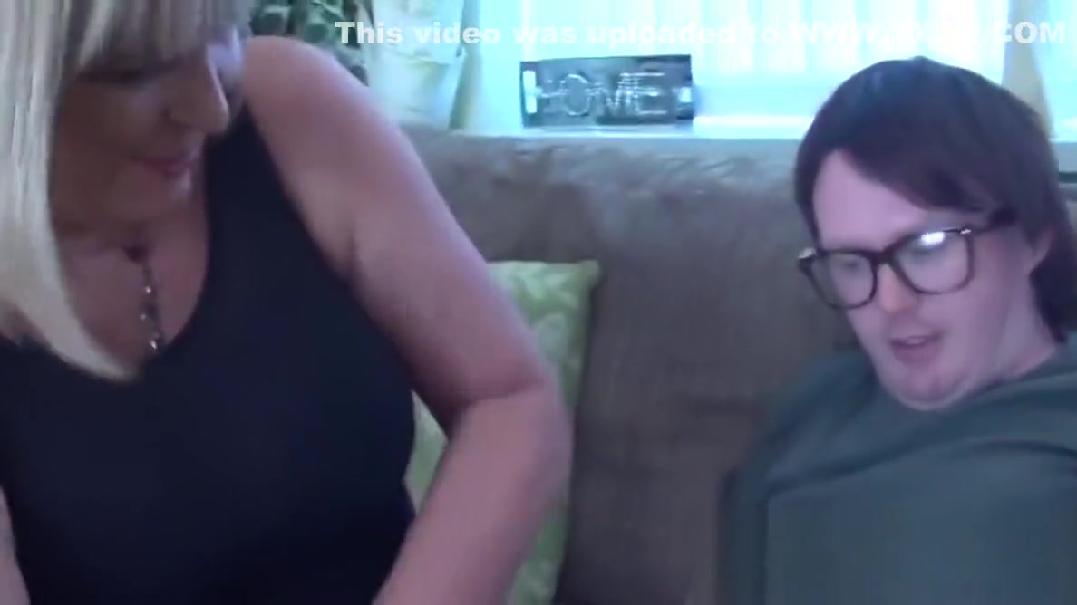 Mature British vixen sucks and fucks lucky nerd