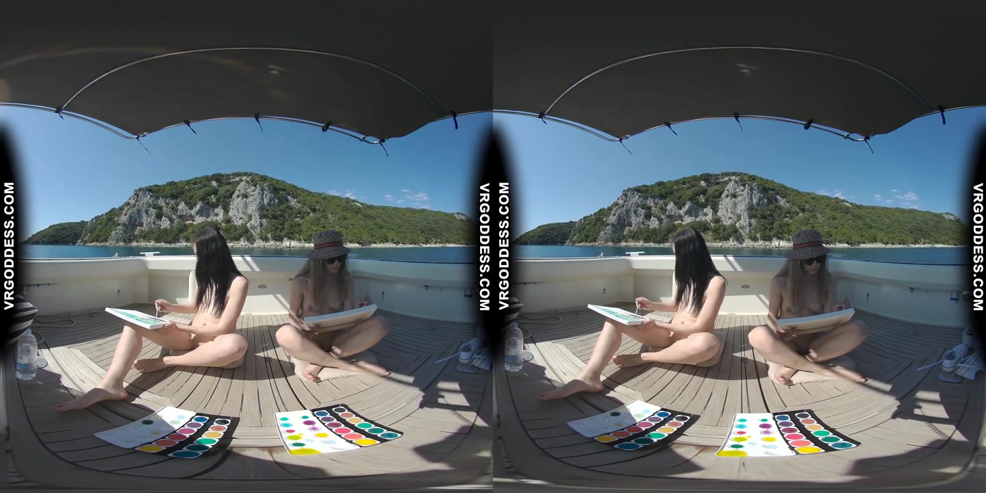 Nude Creative Porn Matty Josie Painting While Nude On A Yacht
