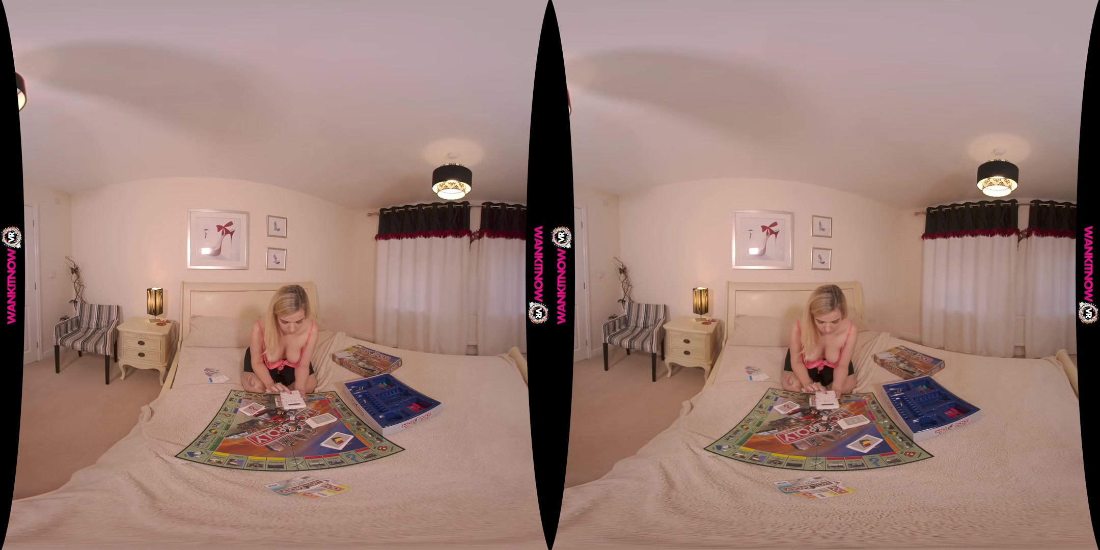 Board Games - Natural Big Tits British Babe Solo Tease