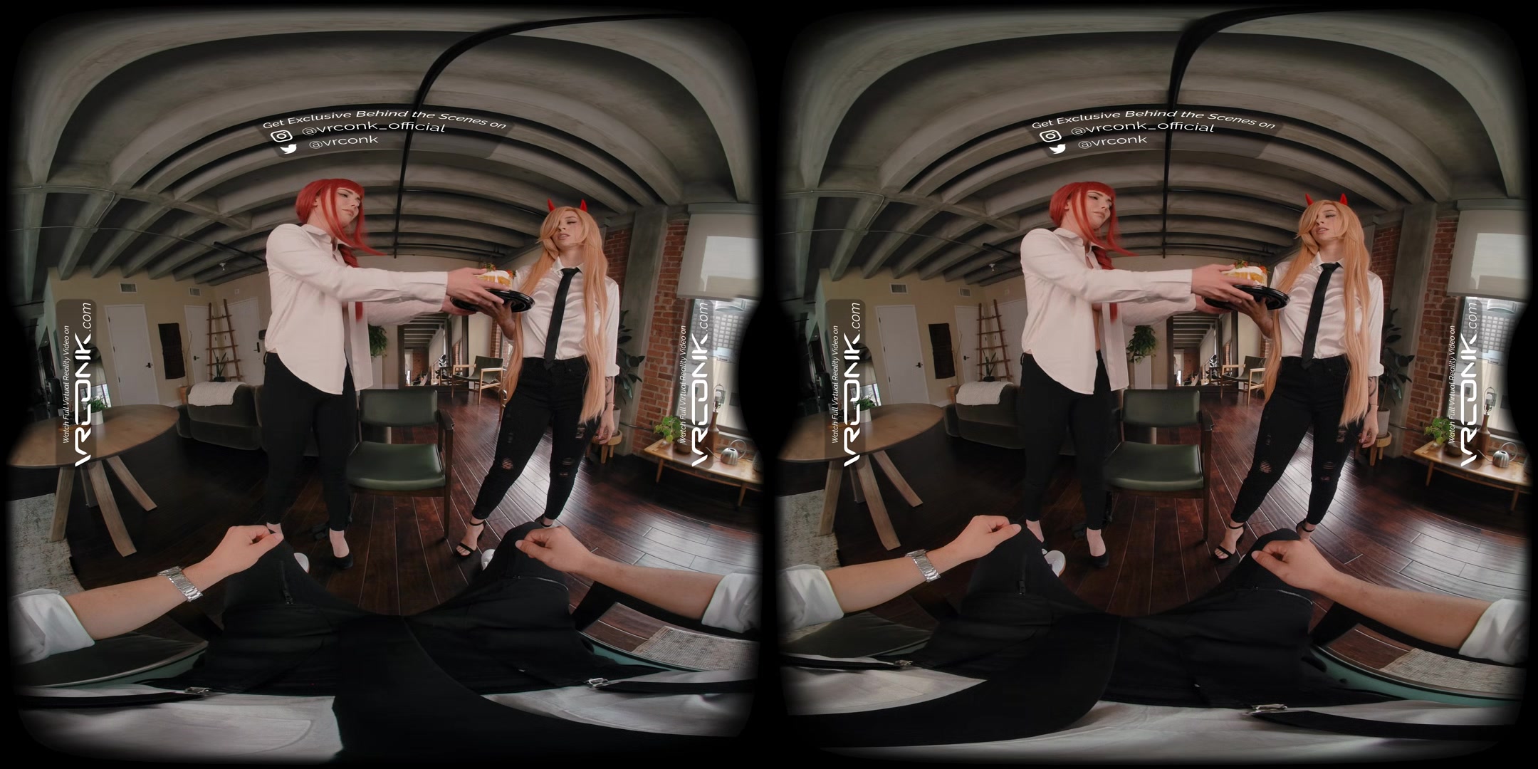 VR Conk Chainsaw Man Makima and Power A VR Porn Anime Parody Starring Casey Calvert & Angel Youngs