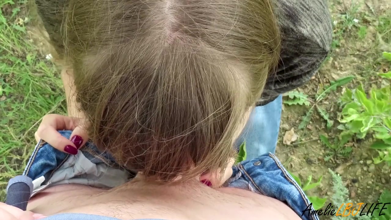 Hot Coed Gave Me A Blowjob And Swallowed Cum While Walking Outdoors