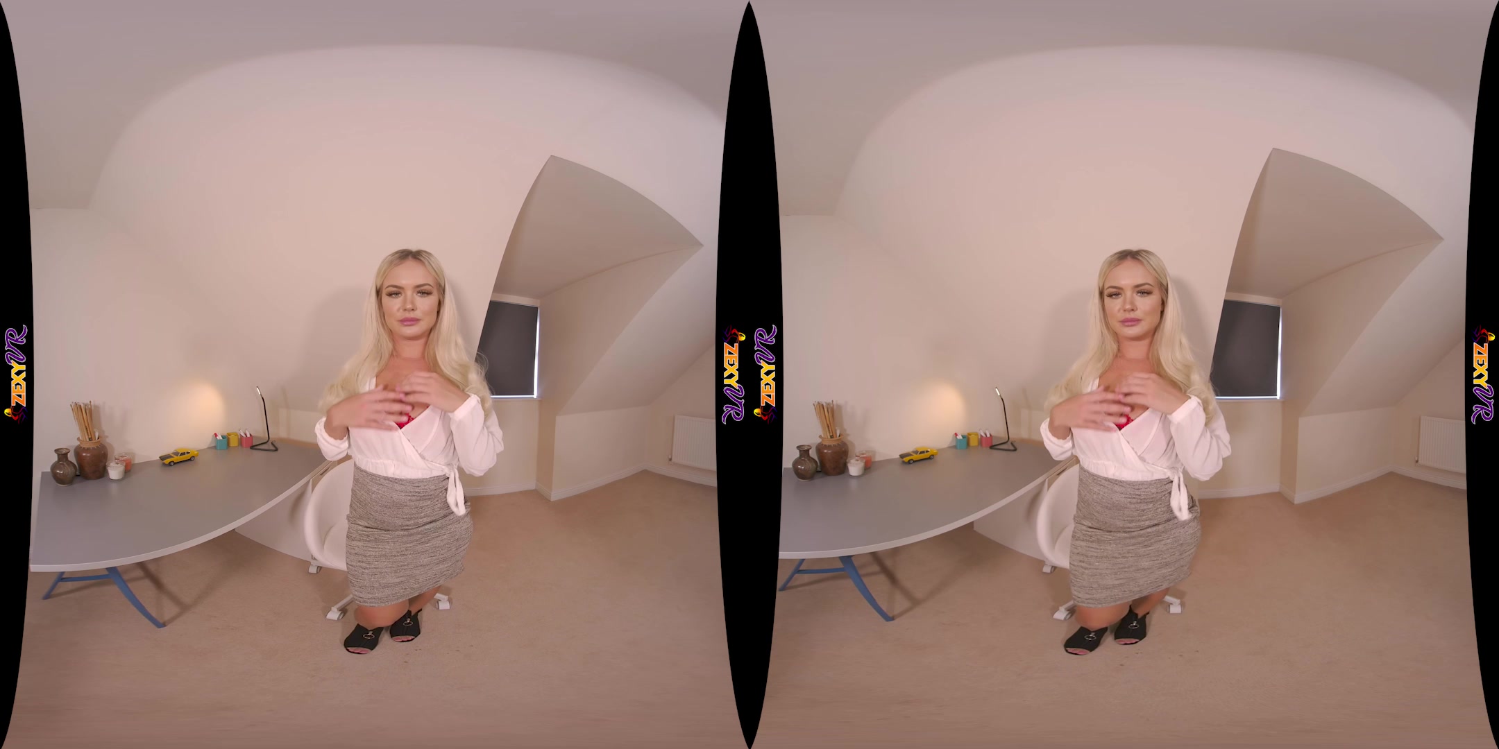 Naked In The Office featuring Louise - ZexyVR