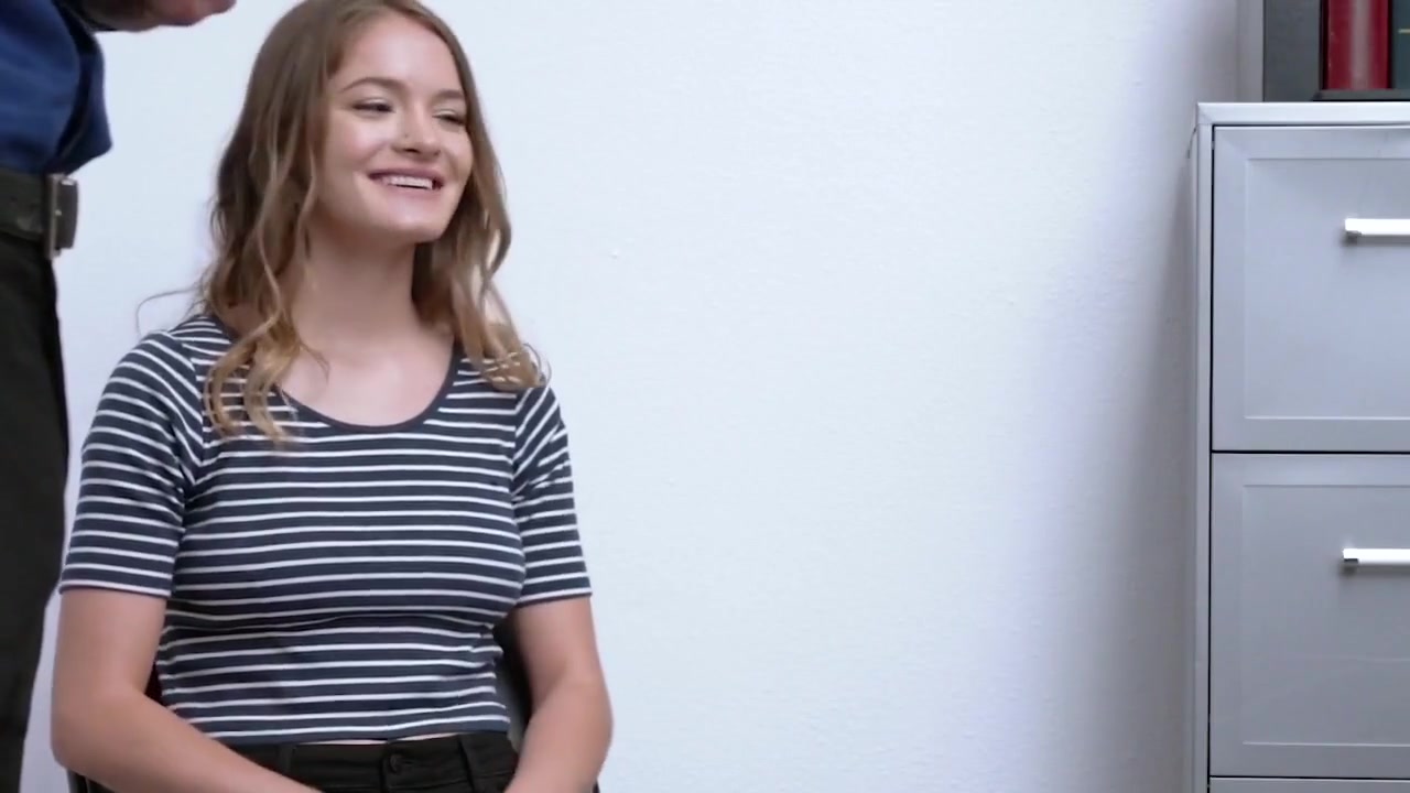 Hot Petite teen 18+ Save Her Cashier Job By Fucking