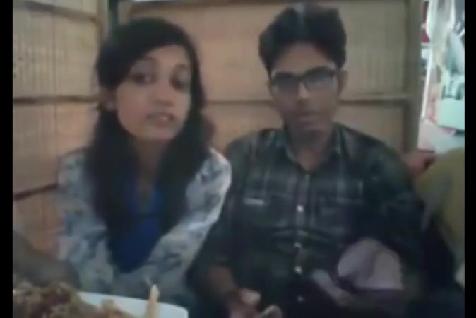 Bangladeshi bf gf in restaurant 4-full