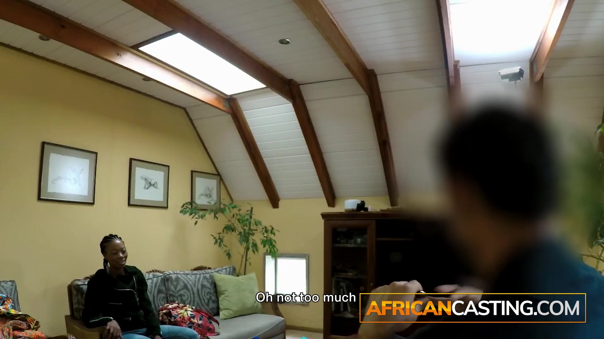 Spied on African Girl Getting Dressed In Real Amateur Casting