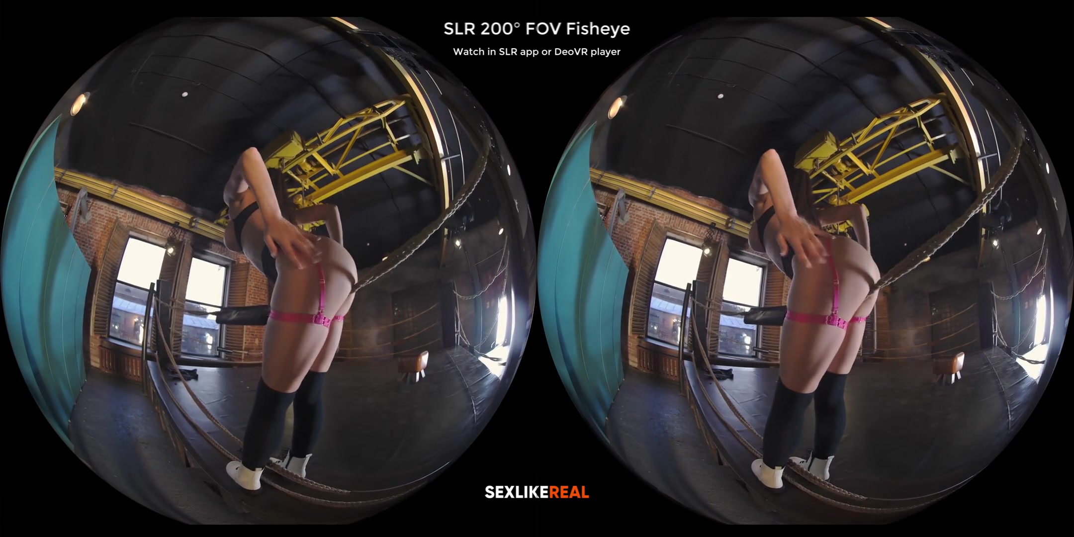 In the Ring - Big Tit Babe Solo Striptease - SexLikeReal