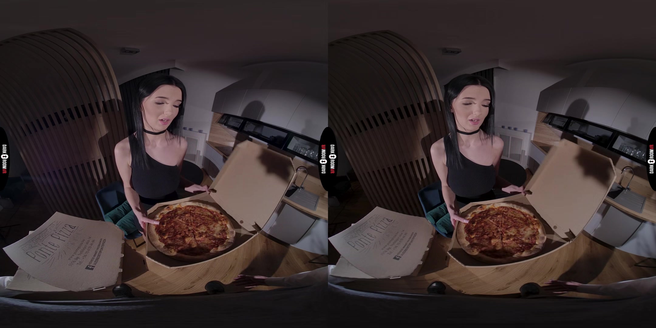 Simon Kitty VR Porn: Cold Pizza, Hot Dick - DarkRoomVR