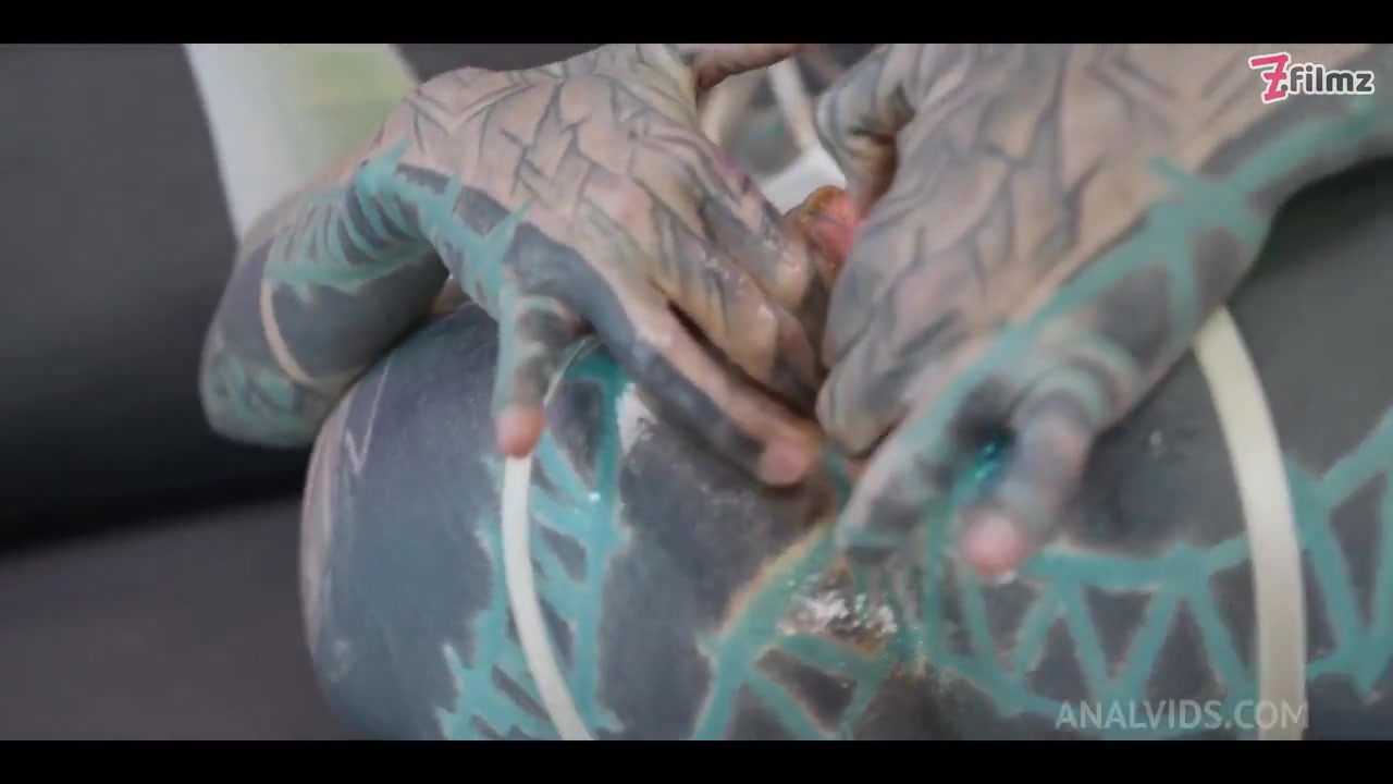 Extreme Tattoo Dap Action - Two In One Ass - Anal Gapes, Squirt, Atm, Pr With Big Dicks