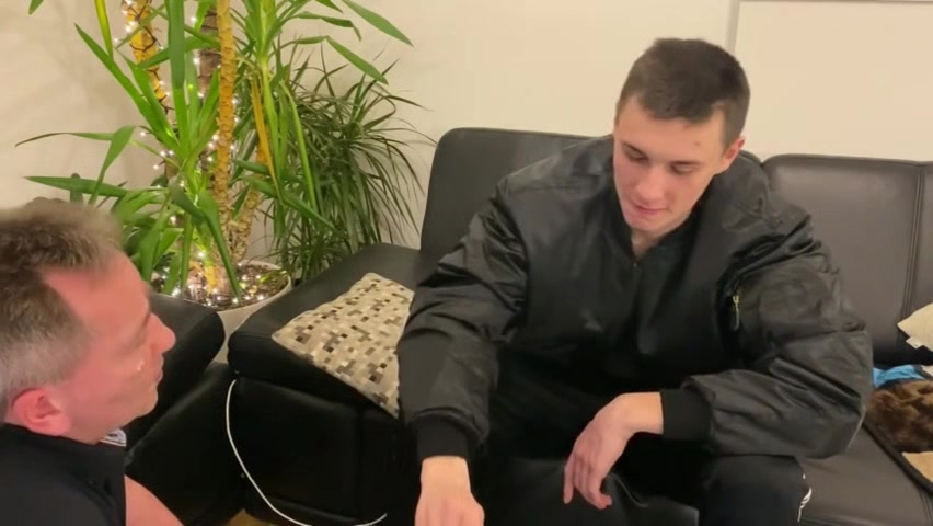 German smoking master sneaker licking