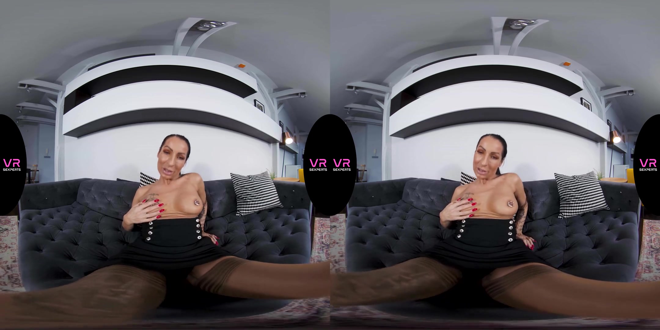 Horny Mature Slut Spreading On Her Couch - SexLikeReal