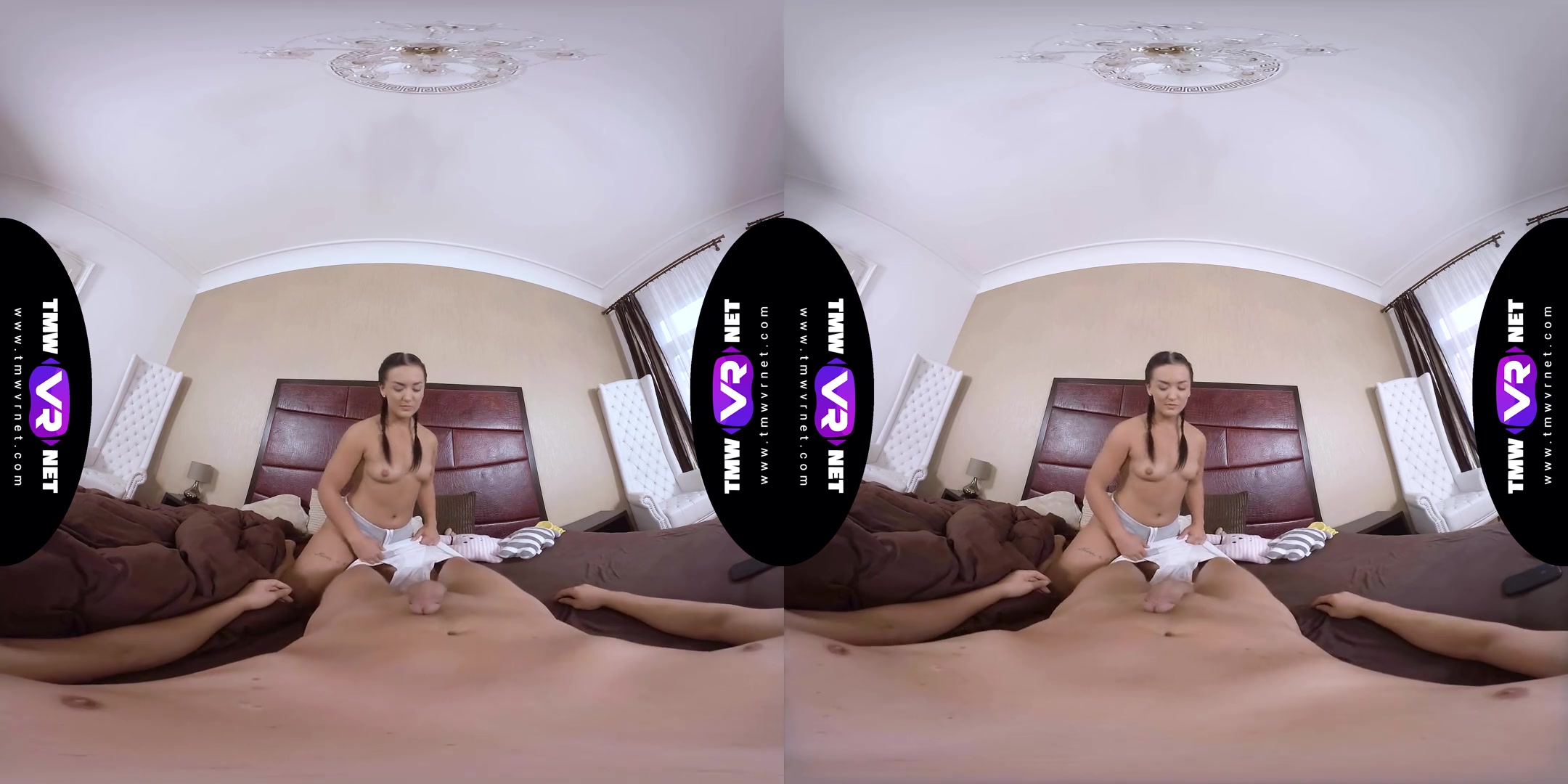 Dude Hugs Round Ass As Foreplay - Hot teen 18+ Virtual Girlfriend Rides you POV