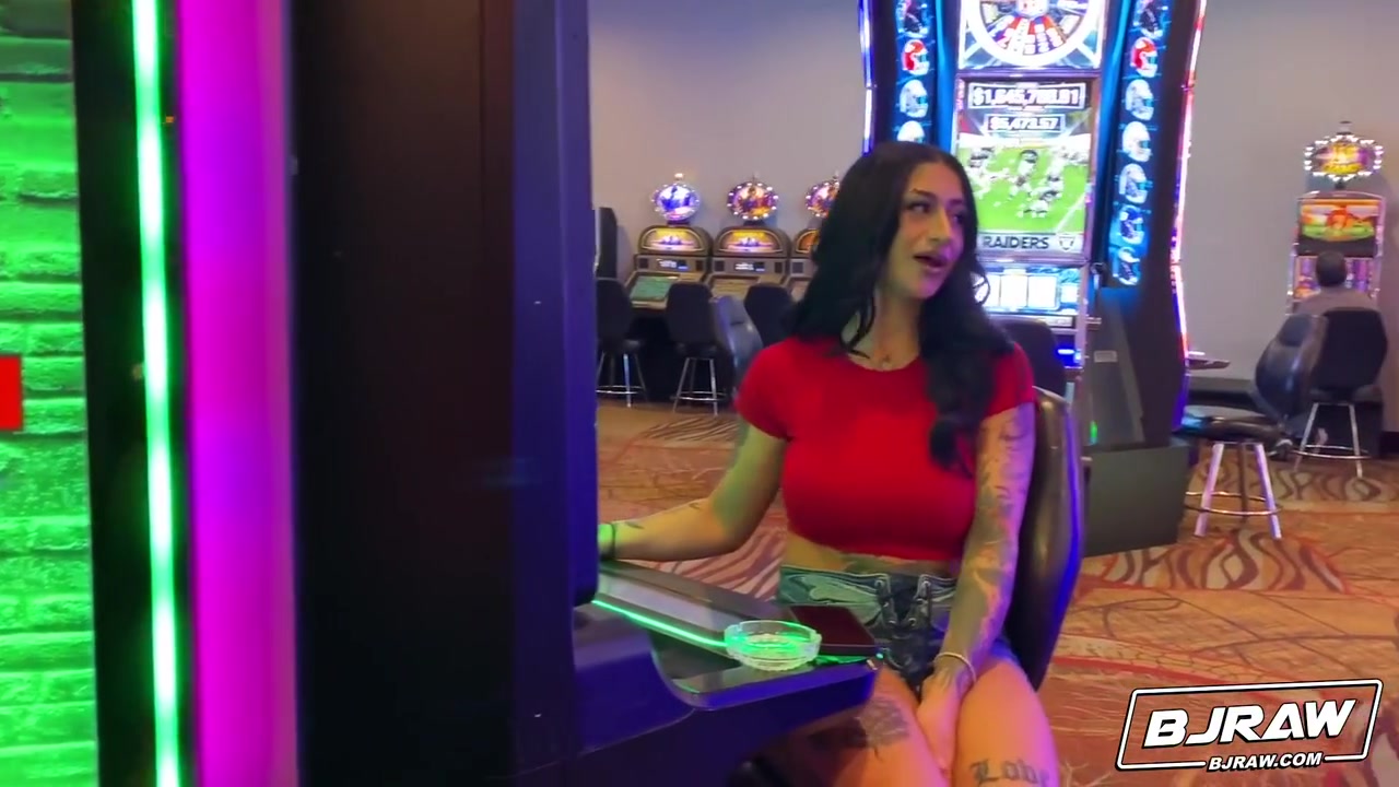 Picking Up And Throat Fucking Busty Brunette In Vegas! - Luna Baby