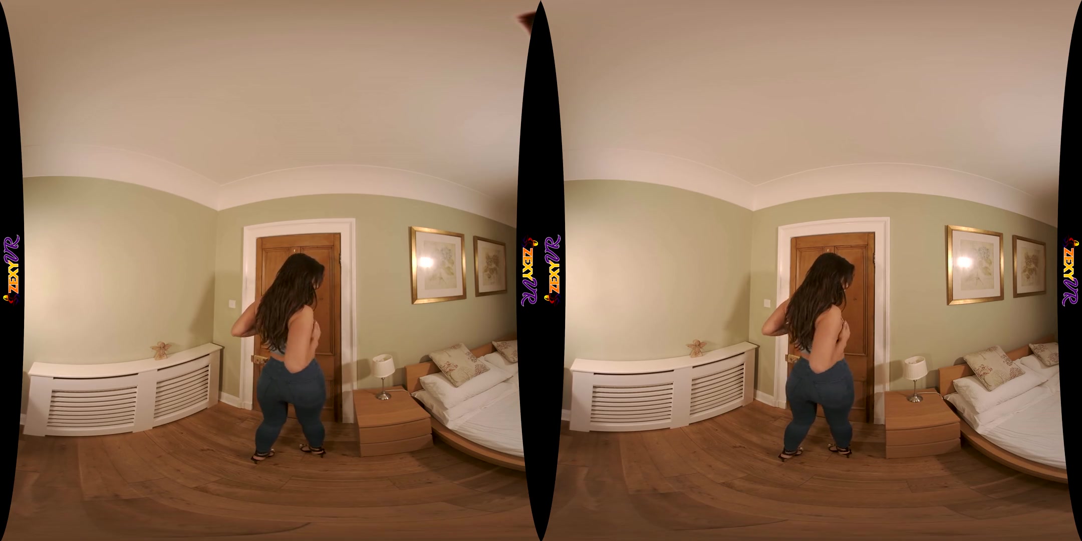 I'm Home Alone - Big Tits Babe Solo Striptease - SexLikeReal