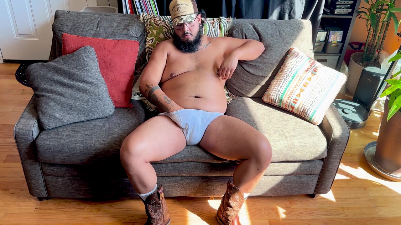 Sweaty Chub Boy Exposes Himself After Work