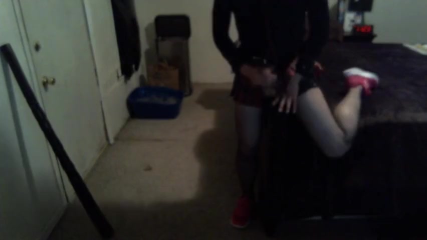 Sexy skirt & stockings! Yum!!!