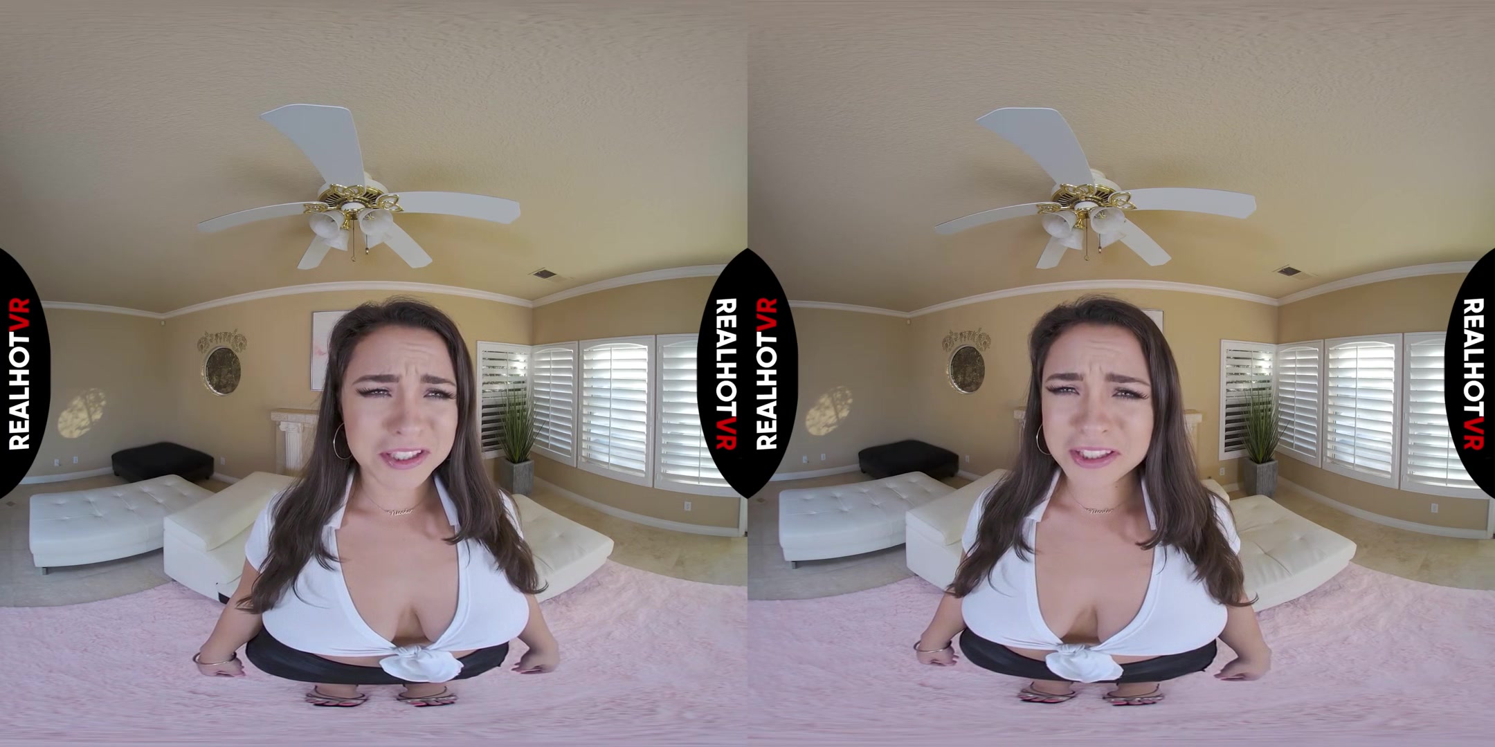 Big Boobed Stepsister Takes Care Of My Dick After Popping Dads Boner Pills - Solo; Big Tit Brunette Solo