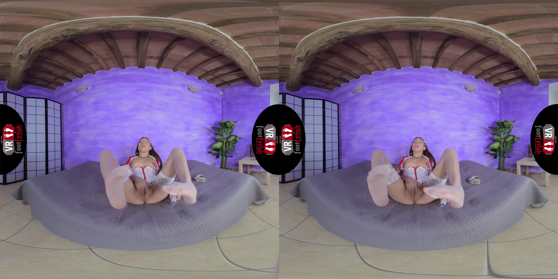 Hot Nurse Talia Mint Has A Special Vaccine For You - VRFootFetish