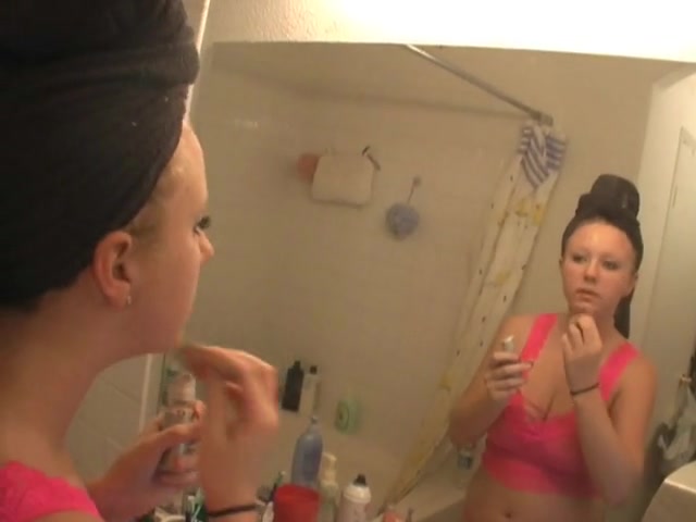 My big tits exposed in the bathroom
