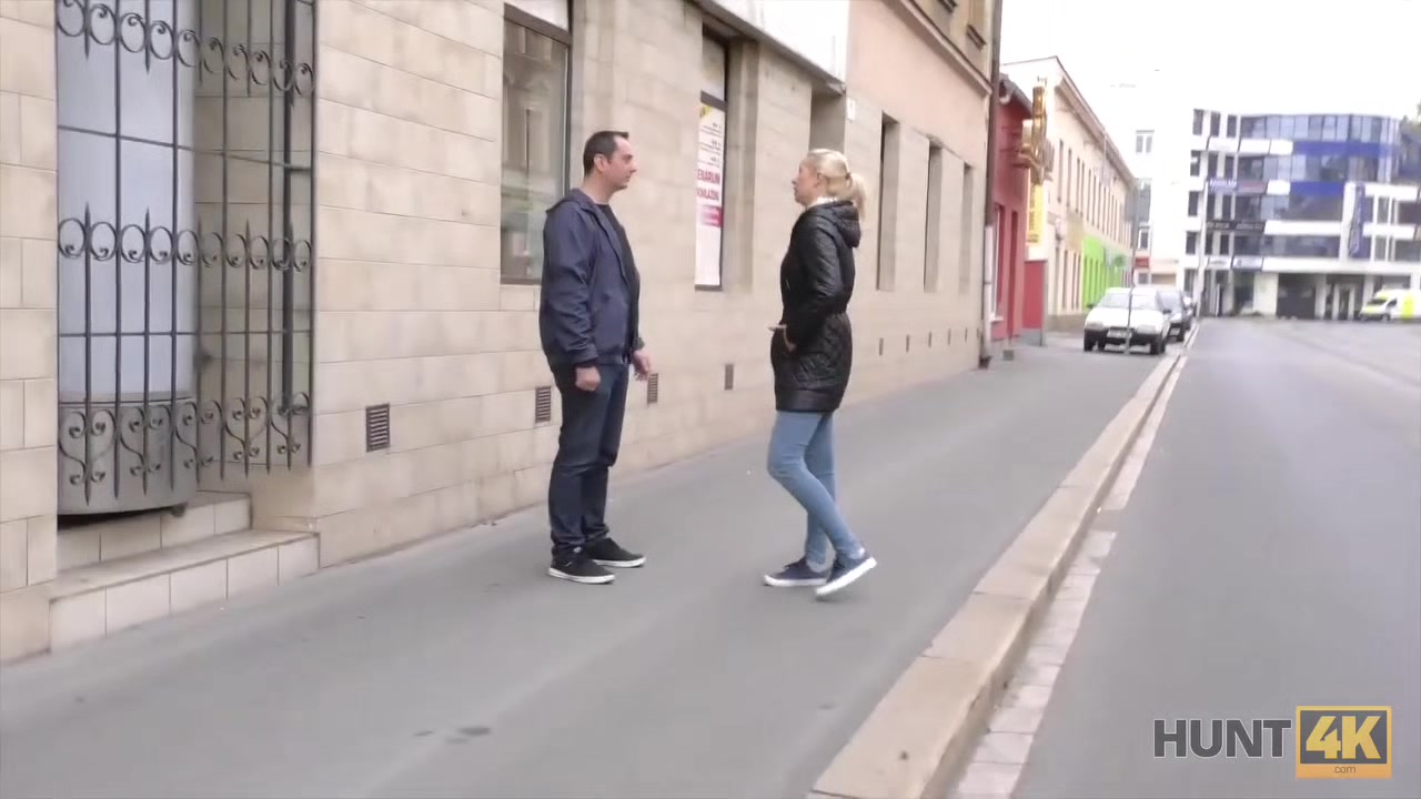 HUNT4K. Man fucks hottie to teach cuckold take care of her needs