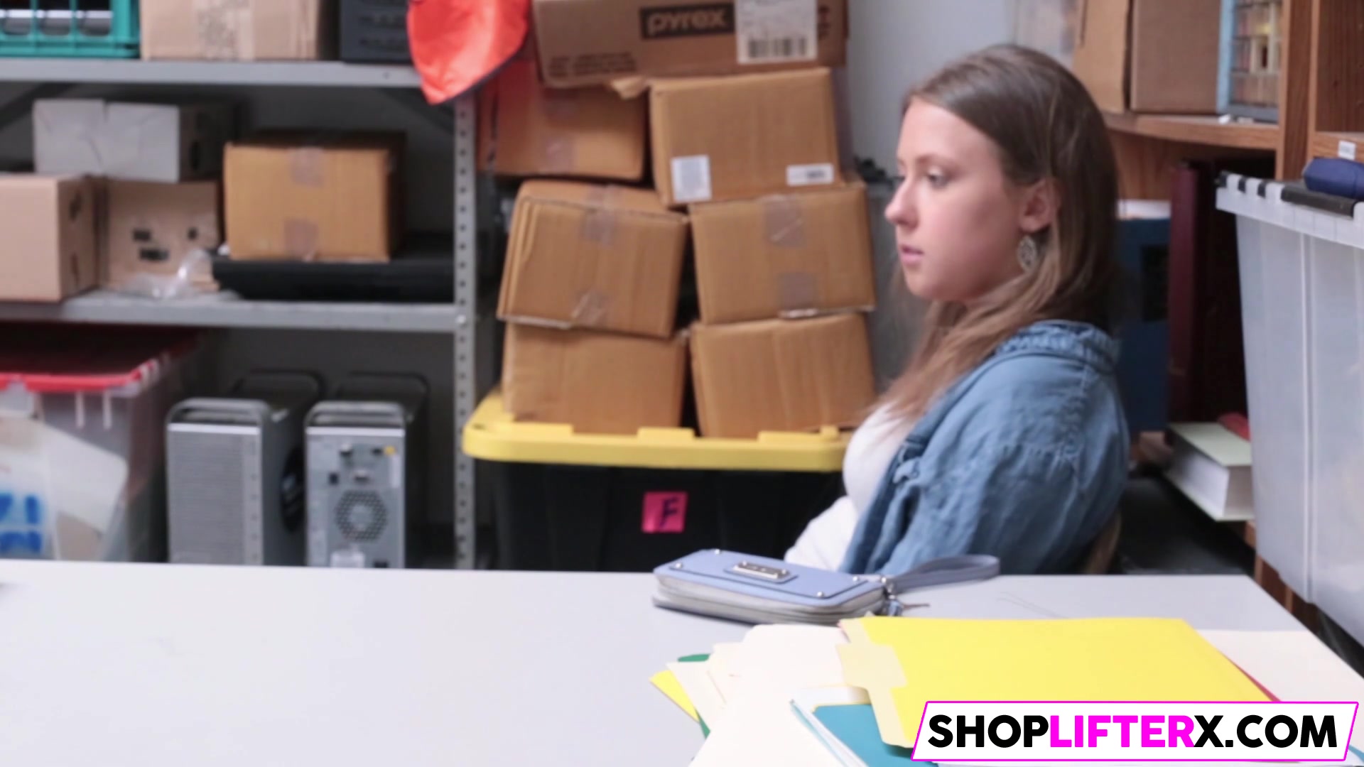 Shoplifter girl gets caught and punished