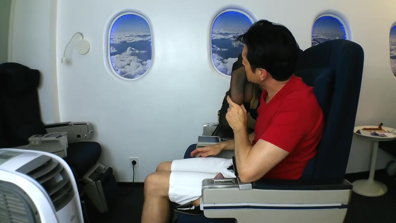 Stewardess feet smelling and licking in air plane by Foot Girls