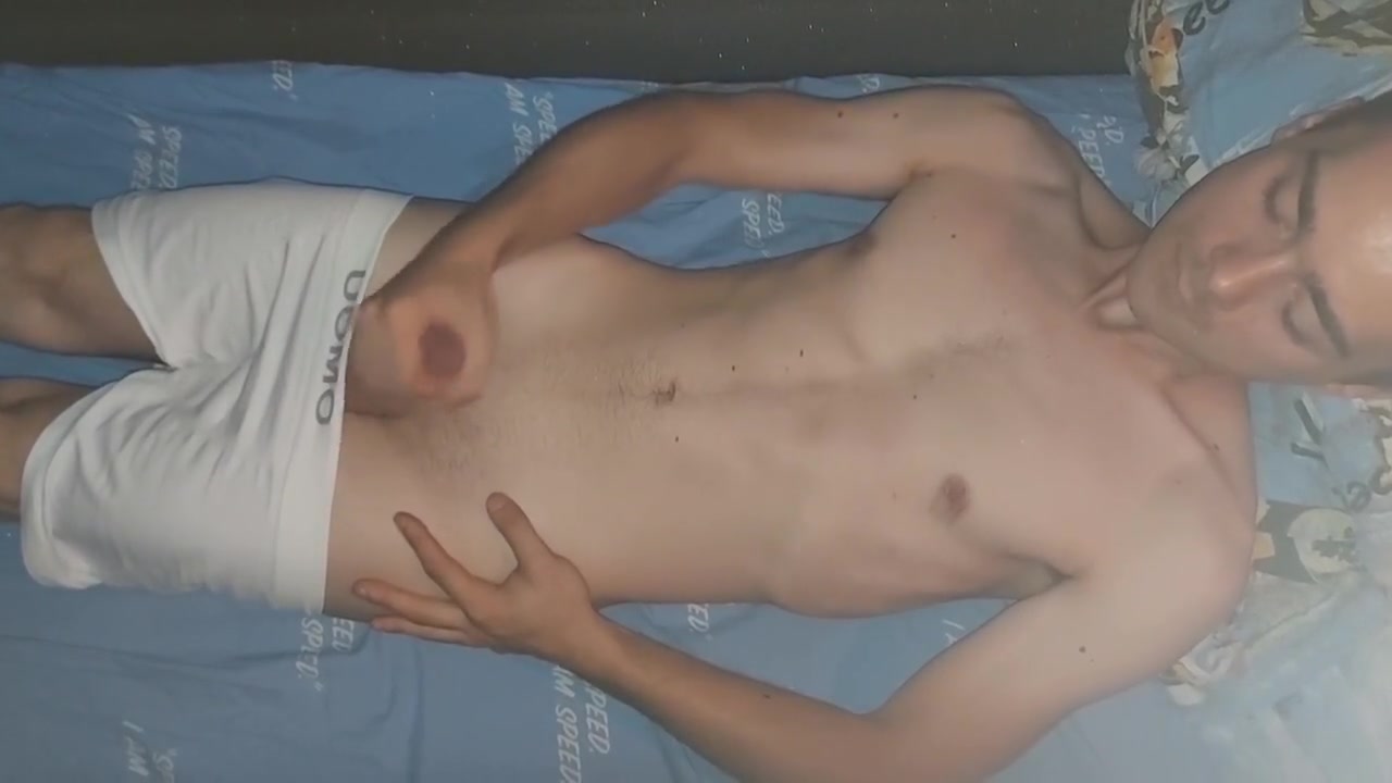 Sensual Masturbation In White Boxers