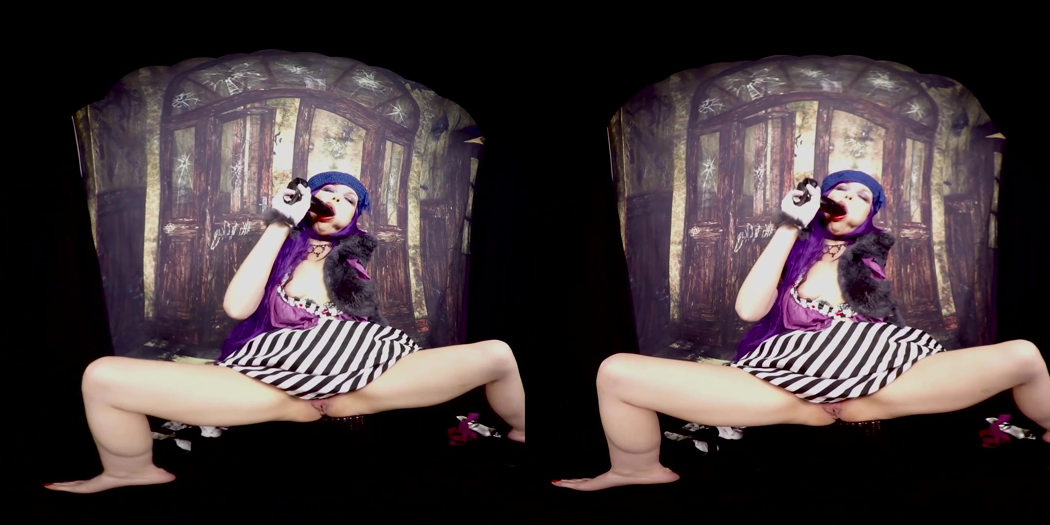 386 - Rebeka Black; Alt-Girl Pinup Solo with a Toy