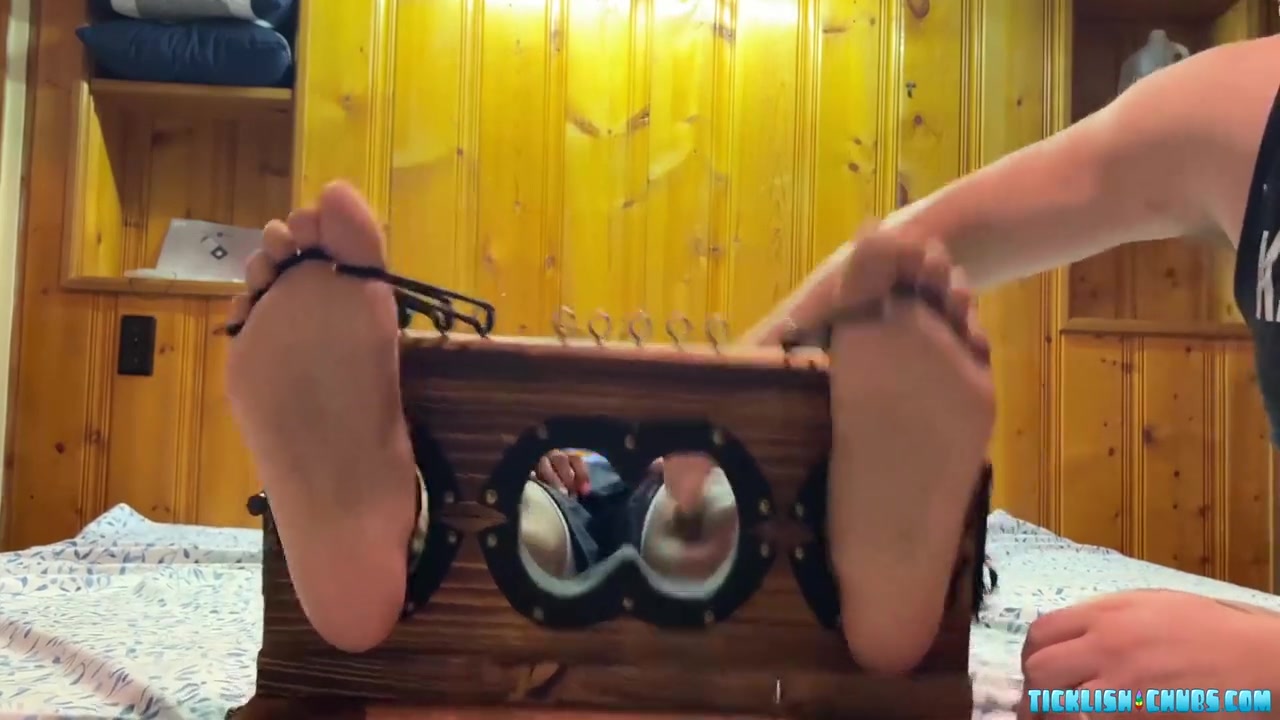 Bound Black Jock Elijah Tickled On Feet By Chubby Dom Matt