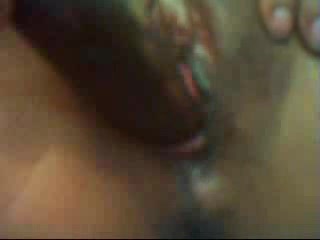 Dark-skinned girl likes to play with sex toys