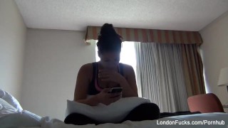 Behind the scenes with Asian pornstar London Keyes