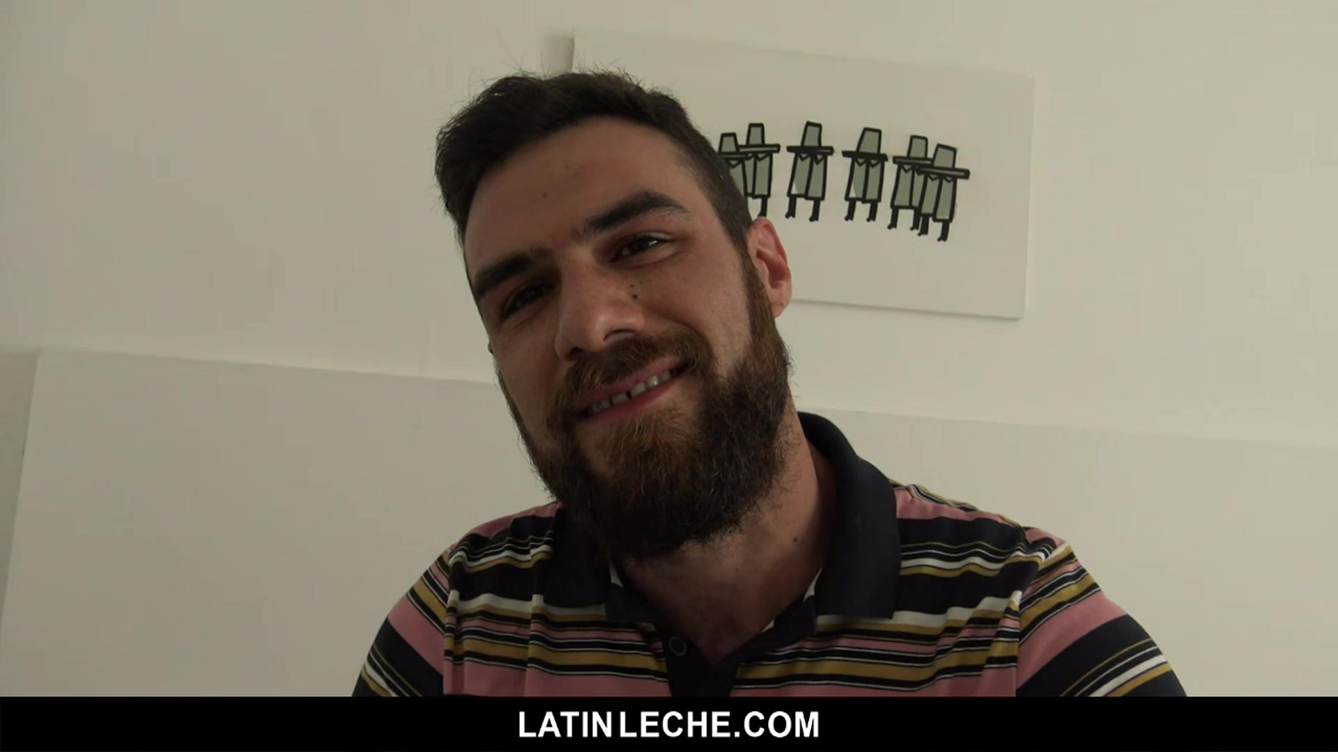 LatinLeche - Cute Latino Boys Seduce A Hairy Stud In A Steamy Threesome