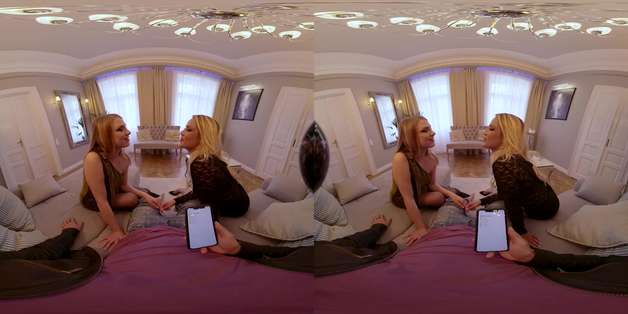 His New Year' Resolutions - Blonde Bombshell MFF Threesome POV
