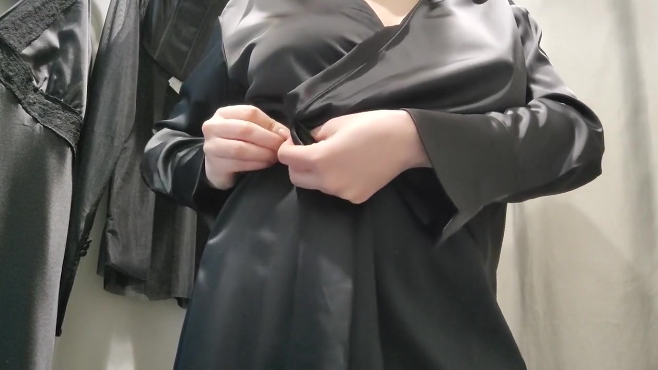 Pretty Girl Tries On Hot Outfits Without A Bra