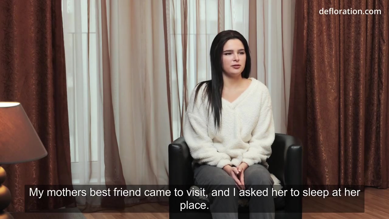 Russian Bored Looking teen 18+ Shows Hymen