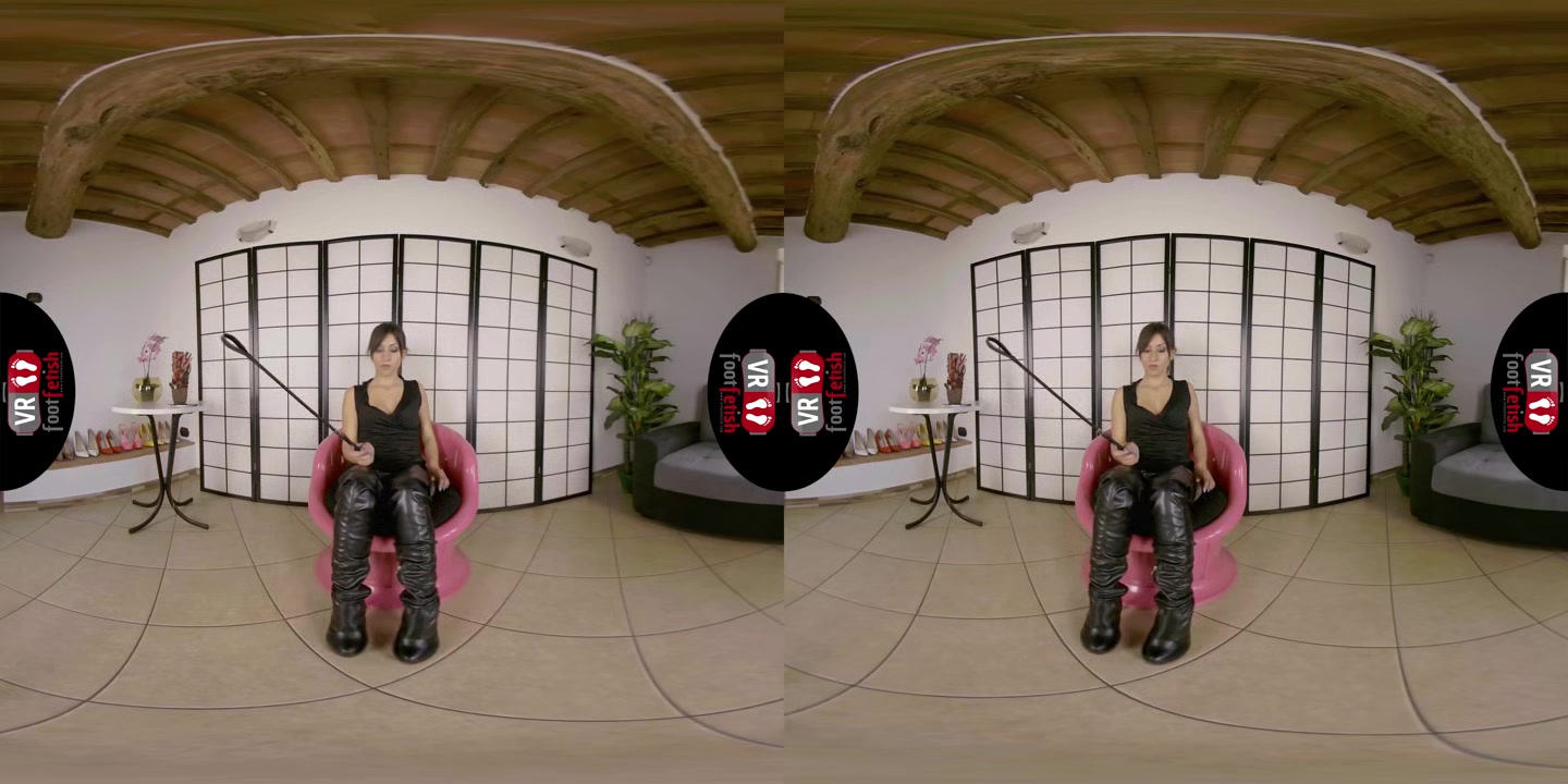 Mistress Katy Doesn't Need To Take Anything Off To Blow Your Mind Completely - VRFootFetish