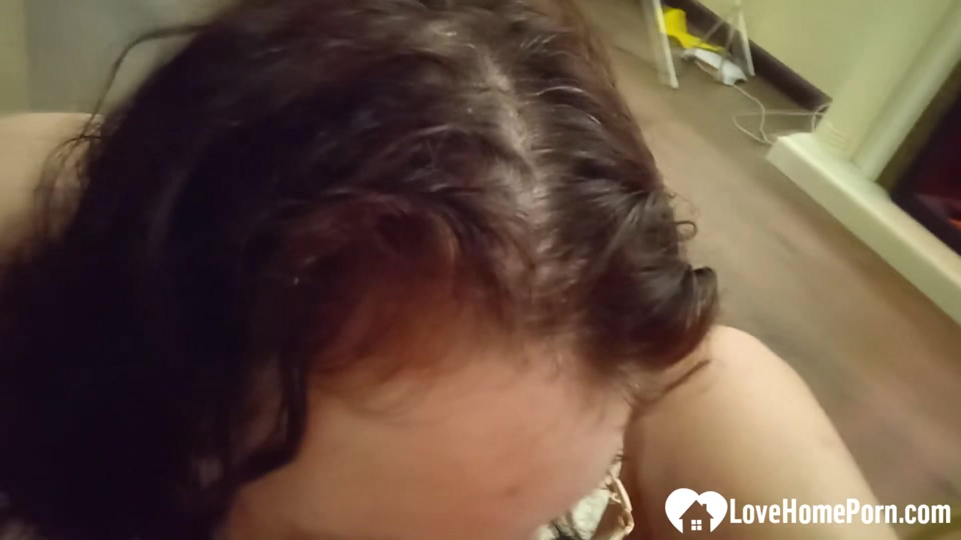 Wife with glasses goes for the cock