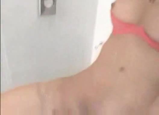 Burning shemale masturbates in a toilet